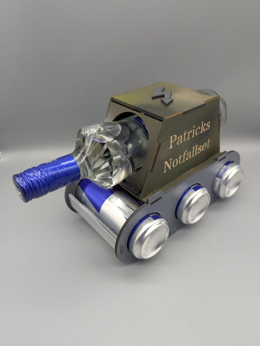 Wodkapanzer – Geschenk für Männer zum Vatertag & Geburtstag mit Wunschgravur