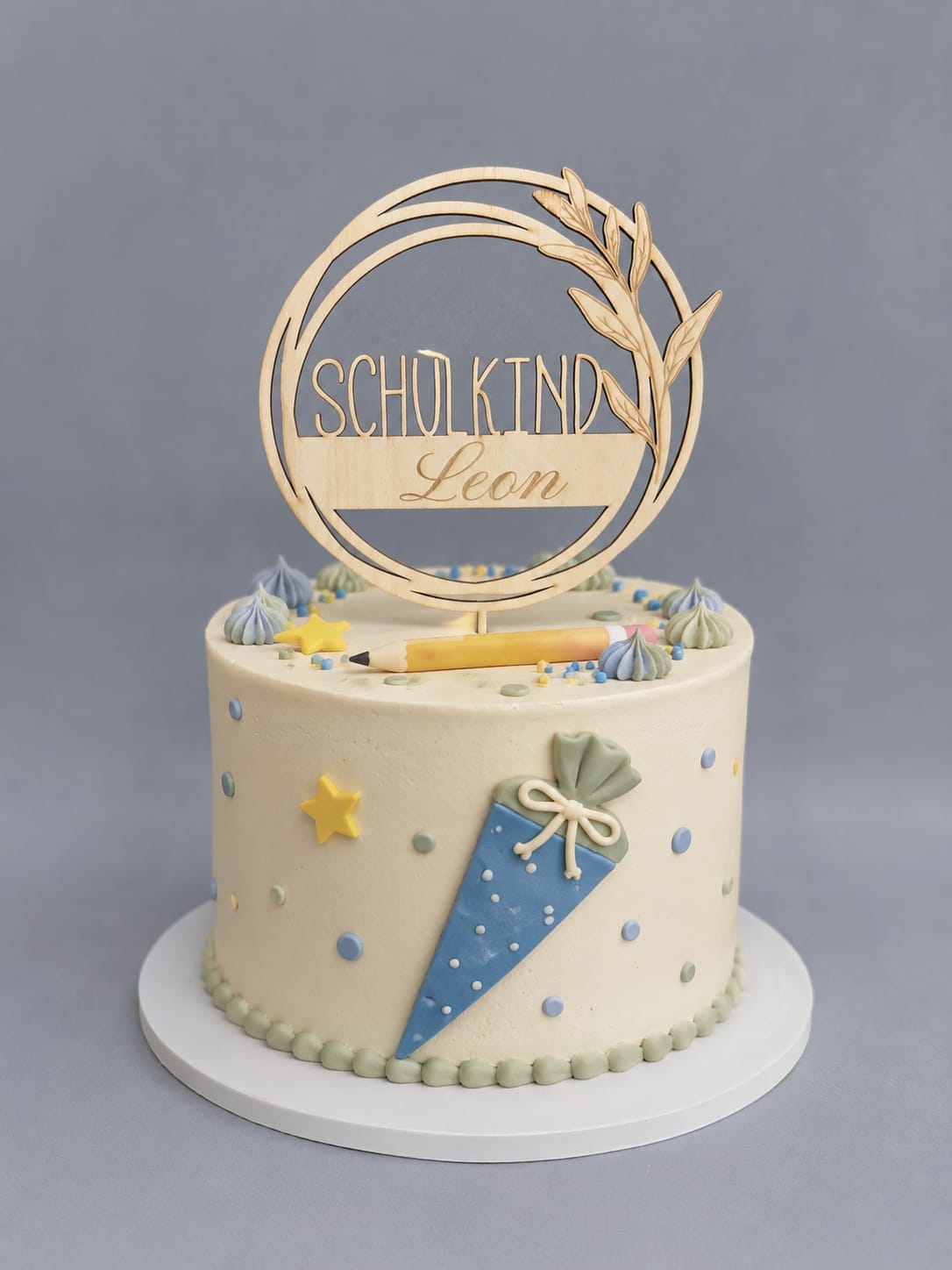 Cake Topper zur Einschulung mit Wunschnamen | Schulkind 2026 | Tortenstecker Schulanfang | Personalisiert - Verschiedene Designs