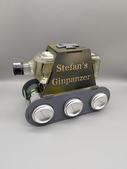 Ginpanzer – Geschenk für Männer zum Vatertag & Geburtstag mit Wunschgravur
