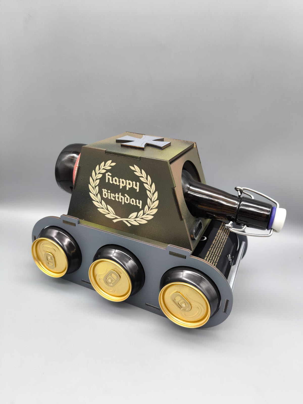 Captain-Morgan Panzer – Geschenk für Männer zum Vatertag & Geburtstag mit Wunschgravur